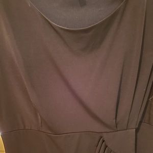 En Focus Studio Little black dress Sz 12.  High waisted with detailed stitching.